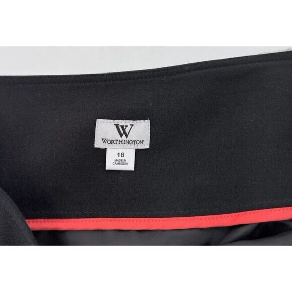 NWT Plus Size Worthington Black Abstract Polkadot Pencil Skirt Size 18 Career - Picture 13 of 14